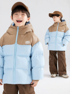 MUCMUKN | High Fill Waterproof Down Jacket for Boys Mountain Style Color Block