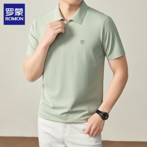 ROMON | Summer Thin Breathable Polo Shirt Men Casual
