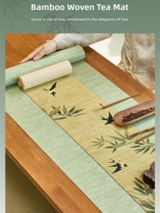 Bamboo Zen Waterproof Teatray Mat