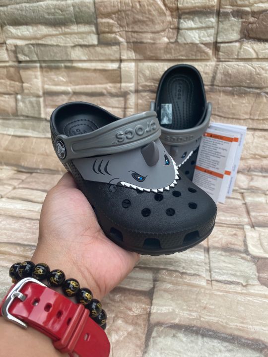 Kids cheap shark crocs