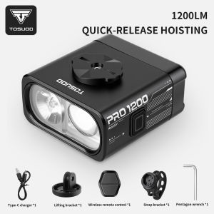 TOSUOD | 1100 Bike Light Cut-off Line Beam Bicycle Light For Road MTB Bicycle Nighttime Cycling 1200 Lumens 4000mAh