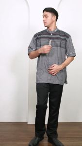 (BONUS DUS) Baju Koko Pria Terbaru Songket Lengan Pendek MOERBA 19D243527