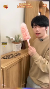Chổi Lau Bụi Tĩnh Điện Cho Nhà Có Thú Cưng – Gấp Gọn 36cm Hút Lông Chó Mèo Bụi Mịn
