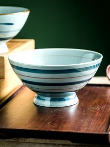 Beautiful Japanese Style Ceramic Soup Bowl for Eating Noodles Large Size Home Use New 2025 Model Kitchen Cooking Utensils