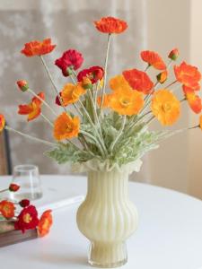 Bó Hoa Poppy Phong Cách Đồng Quê Hương Hoa Khô Giả Trang Trí Nhà Chụp Ảnh Đồ Dùng Thủ Công