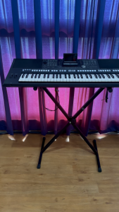 Stand Keyboard X Tiang Single Double Beauty Case Silang Besi Tebal Kuat HQ-1X-2X