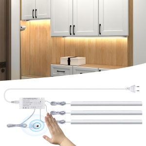 LED Cabinet Light Bar Hand Sweep Sensor Lamp AC110V 220V to DC 12V EU US Backlight Strip LED Light Tube For Closet Kitchen Decor