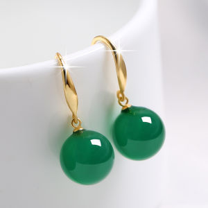 ต่างหูเงินแท้ 925 สำหรับผู้หญิง ต่างหูมุกแดง ทรงใหม่ปี 2025 สำหรับใบหน้ากลม เครื่องประดับหูระดับไฮเอนด์ ไม่แพ้