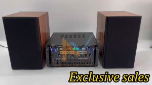 2024 NEW 220V 3000Watts 4 Channel Amplifier With Mixer Equalizer USB Bluetooth FM Radio AV-999FM Home Stereo Audio Amplifier