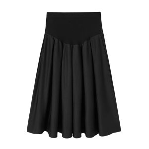 unisunny | Đầm Thai Mới Mùa Xuân Kiểu Nếp Mid-length Skirt Dài Umbrella Skirt