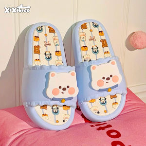 Dép Đi Trong Nhà Mùa Hè Dễ Thương Có Chuông Nhỏ Cho Nữ Dép Đi Trong Nhà Chống Trượt EVA Phong Cách Hoạt Hình