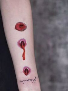 เทปตatu วันฮาโลวีน แขน หน้าอก ผิวแห้ง ทนต่อการเปียกชื้น ผู้ชาย ผู้หญิง ซอมบี้ แผล รอยสัก เครื่องประดับ