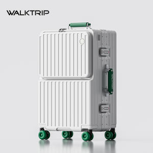 WALKTRIP | Front Opening Aluminum Frame Password Lock Travel Suitcase