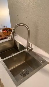 ก๊อกน้ำอ่างล้างจาน ABS หมุนได้ 360 องศา ปรับได้ 2 โหมด ทนทาน แบบเปลี่ยน สำหรับอ่างล้างจาน