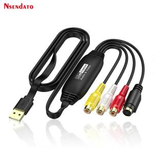 USB2.0 Video Audio Capture Card Box 1080p 30hz VHS TV DVD VCR USB Audio Capture Card Adapter RCA To USB Video Grabber for Mac PC