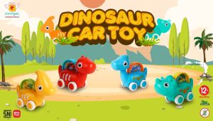 IQAngel Dinosaur Car Toy / Mainan Anak Mobil Dinosaurus / Mainan Edukasi Anak