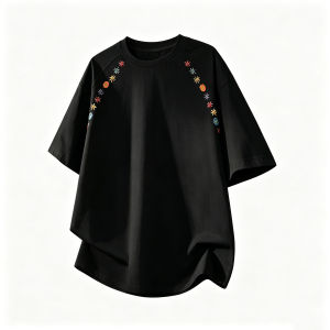 American Vintage Embroidered Short Sleeve T-Shirt