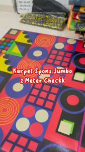 KARPET SPONS JUMBO 2 METER Ukuran 200x240cm Tebal 3mm | Karpet Motif Spon Karakter | Tikar Lantai Murah