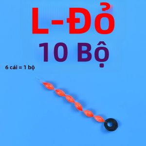 60 Cái Phao Câu Cá 6 Trong 1 Loại Dây Bảy Sao Bọt Biển Hạt Cao Su Chặn Dây Phao Hình Oval Hạt Cứng Phụ Kiện Dụng Cụ Câu Cá