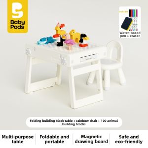 baby pods | Multifunction Large Building Blocks Game Table for Kids