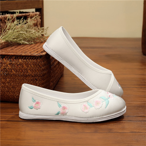 Handmade Traditional Chinese Womens Boat Shoes Thousand Layer Bottom Cloth Shoes round Mouth Old Style National Style Footwear