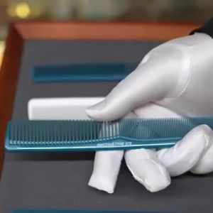 Anti-Static Flat Head Professional Hair Cutting Comb Fine Tooth Lightweight for Travel Home DIY Haircut Grooming Use