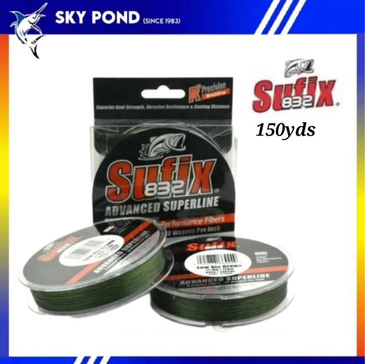 Sufix 832 Advanced Superline Braided Fishing Line – 250 Meters, 8 Wire, Multifiber, Spinning/Shore
