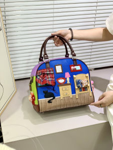 LETIFE | Retro Embroidery Boston Bag Handbag Crossbody Shoulder Multiuse