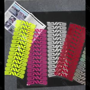 14-Piece ENVE Bicycle Wheel Hub Sticker MTB Mountain Bikes Cycling Road Bike Rim Vinyl Reflective Waterproof Decal Accessories