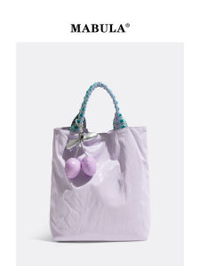 MABULA | Candy-colored Cherry Charm Tote Bag Single Shoulder Handbag