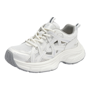 Josiny | Mesh Breathable Hollow Summer Thick Soled Elevating Outdoor Dad Shoes