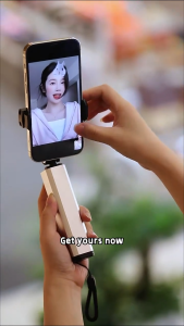 Livegood Travel 360° Rotating Phone Grip Stand | Foldable Adjustable Aluminium Mobile Phone Holder (4–8 Inch)