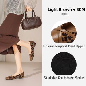 Josiny | Leopard Pattern Soft Sole Flats Ballet Shoes