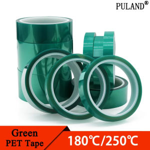 PET Green Film Tape 3mm-100mm High Temperature Heat Resistant PCB Solder SMT Plating Shield Insulation Protection tapes strips
