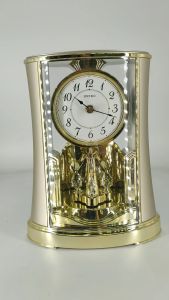 100% ORIGINAL SEIKO Quartz Analogue Rotating Pendulum Table Desk Clock QXN227 (QXN227G) [Jam Meja]