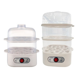 [Vodool] Two/Three-Layer Corn Milk Rapid Breakfast Cooking Appliances 6 Eggs Breakfast Cooking Egg Steamer Egg Cooker Breakfast Machine for Making Breakfast