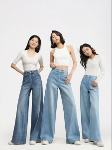 HIPPIE MISS | Hippie Girl Style Tencel Wide Leg Jeans