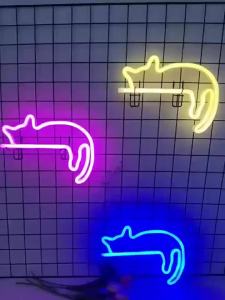 other | Cute Cat Neon Bedroom Ambient Light Wall Decoration Night Light Holiday Gift Cute Animal-Themed Ambient Decorative Light