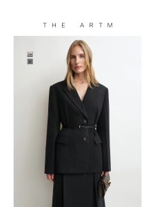 Tailored Fit Wool Blazer with Fringe Detail