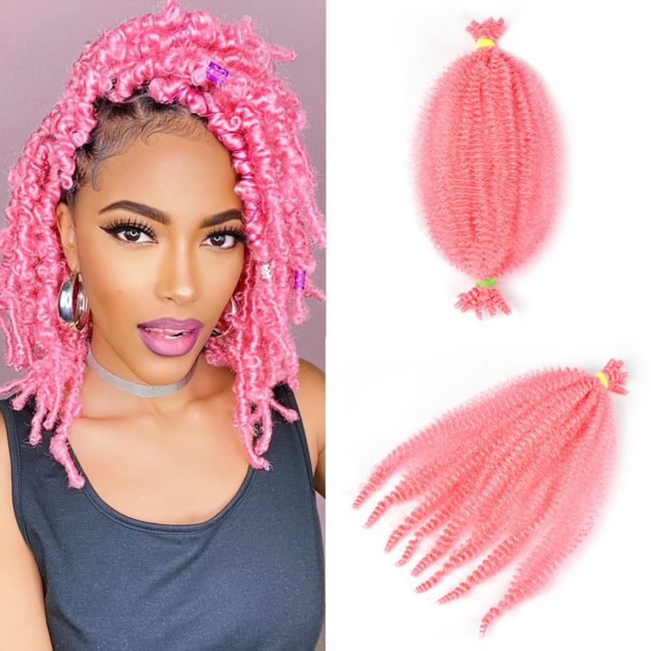 Springy Afro Twist Hair 12 Inch 1pc Kinky Twist Braiding Hair ...