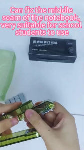 Swivel Stapler with 400 Staples 360 Degree Rotate Desktop Staplers for Booklet or Book Binding 25 Sheet Capacity for Desk Classroom Office Supplies