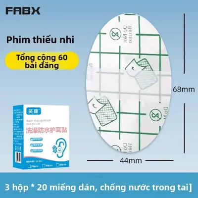 FABX | Miếng Dán Bảo Vệ Tai Chống Nước cho Người Lớn và Trẻ Em