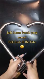 Kran Cuci Piring stainless steel Keran Angsa Dapur Wastafel