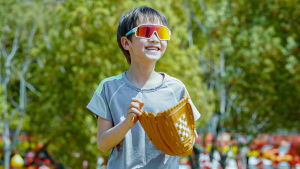 ROCKBROS Kacamata Sepeda untuk Anak-Anak Lensa mata polarisasi uvromik UV400 pelindung terik matahari klasik tahan angin