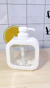 300ML/500ML Clear Plastic Pump Bottles Kitchen Liquid Soap Dispenser Hand Sanitizer Shower Empty Pump Shampoo Dish Soap Container Bathroom Shower Nordic Style Sub-bottling Bottle Pump Bottle