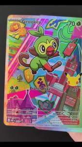 M&G | DIY Chikorita 046 Foil Texture Cards English Version Collectible Grade Premium Anime Collection Cards