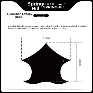 goout springhill | Lightweight UV-Blocking Water-Resistant Extendable Canopy