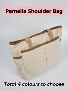 Einashop Pamelia Fabric Shoulder Bag Tote Bag Casual Bag SG Ship