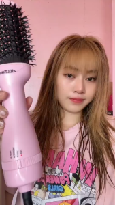 ALLTOU Hot Air Brush Comb 4 in 1 Hair Straightener Quick-drying Hair Curler Hot Cool Air Curling