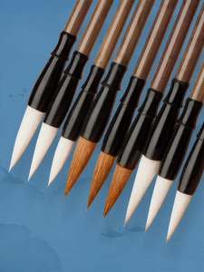 YUTAN | Student Calligraphy Writing Brush Weasel Sheep Blend Hair Large Medium Small